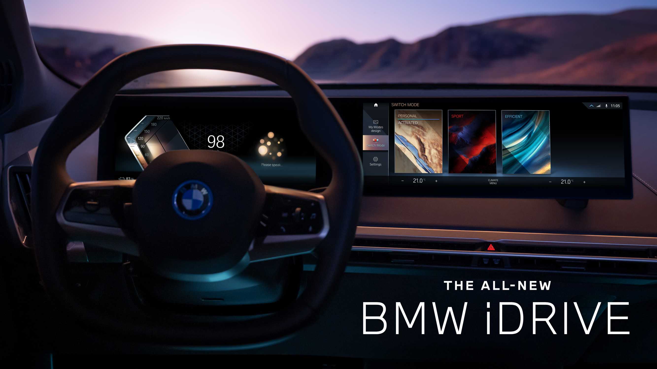 The all-new BMW iDrive.