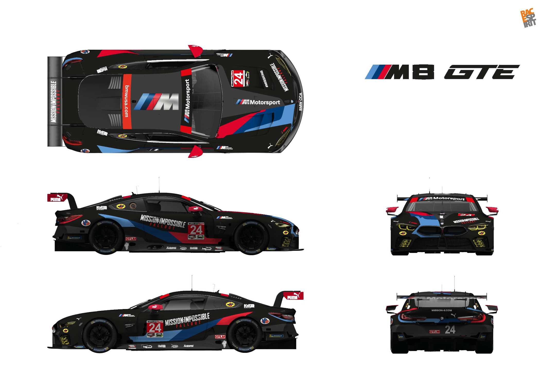 BMW Team RLL Ready to Rebound at Lime Rock Park; Mission 8 Supports Mission: Impossible - Fallout Film with Special Livery.